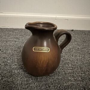 Rustic Brown West Germany Cermano Creamer 553